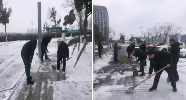 園林院掃雪除冰 園林院掃雪除冰